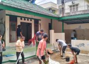 Warga Cacat Veteran Ciracas Serang Munggahan Sekaligus Bersih-bersih Musholla