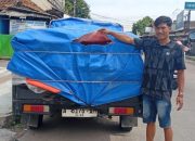 Hati-Hati! Jalan JLS Cilegon Rawan Bajing Loncat, Terpal Mobil Pengangkut Beras Dirobek Pakai Sajam