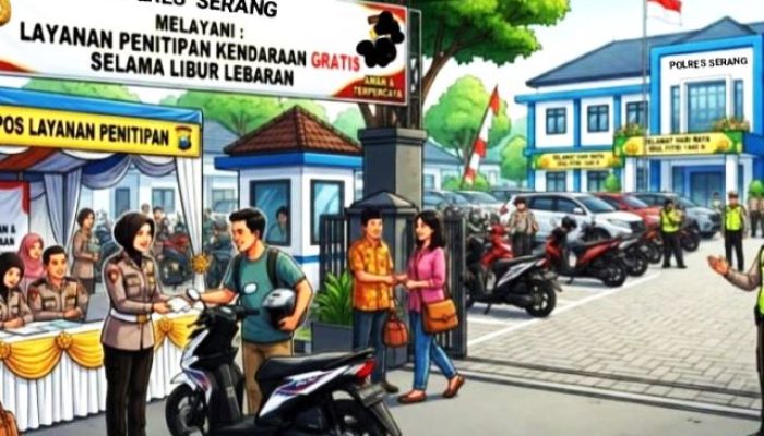 Polres Serang Banten Sediakan Layanan Penitipan Kendaraan Gratis Selama Lebaran 2026