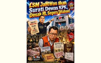 LSM JaMWas akan Surati Dewas KPK untuk Segera Menahan HL pada Kasus Suap Bekasi