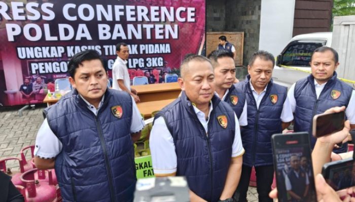 Polda Banten Ringkus Pelaku Praktik Ilegal Pemindahan LPG Bersubsidi