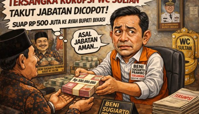Nyali KPK Diuji: Bensu, Tersangka Korupsi WC Sultan Suap Ayah Bupati Bekasi 500 Juta.