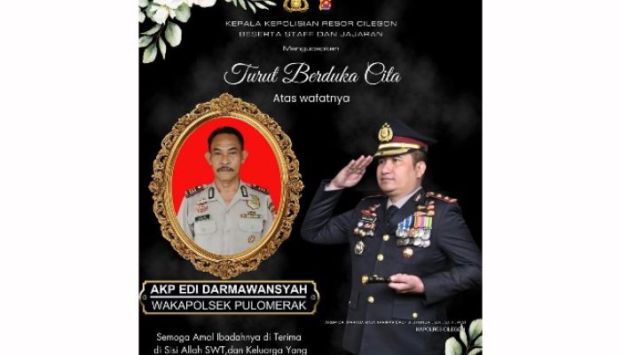 Kapolres Cilegon Pimpin Pemakaman Jenazah Waka Polsek Pulomerak AKP Edi Darmawansyah