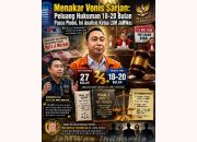 Menakar Vonis Sarjan: Peluang Hukuman 18–20 Bulan Pasca Pledoi, Ini Analisis Ketua LSM JaMWas
