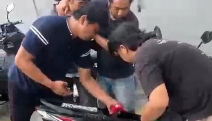 Tim Resmob Polres Serang Banten Ringkus Dua Pelaku Curanmor yang Bersenpi