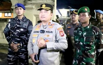 Kapolres Cilegon dan Unsur Forkopimda Sambut 603 Massa Buruh Kembali dengan Selamat