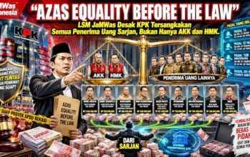 Kasus Suap Bekasi: LSM JaMWas Desak KPK Tersangkakan Semua Penerima Uang Sarjan, Bukan Hanya AKK dan HMK