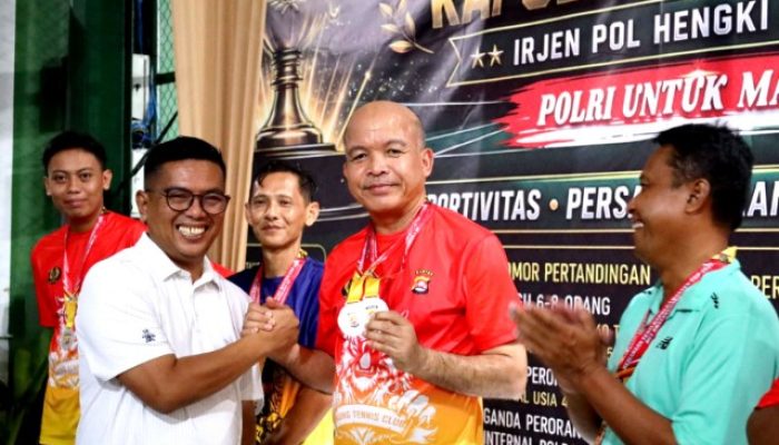 Kapolda Banten Raih Juara 2 Kejuaraan Tenis Kapolda Cup dalam Semarak Hari Bhayangkara ke-80