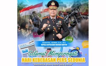 Kapolda Banten Sampaikan Ucapan Selamat Hari Kebebasan Pers Sedunia