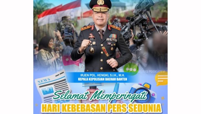 Kapolda Banten Sampaikan Ucapan Selamat Hari Kebebasan Pers Sedunia
