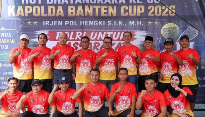 Kapolda Banten Gelar Turnamen Tenis Menyambut HUT Bhayangkara ke-80