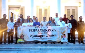 Lepas Kontingen Pesparawinas XIV, Gubernur Andra Soni Harap Banten Raih Hasil Terbaik