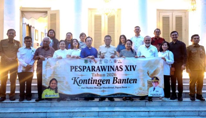 Lepas Kontingen Pesparawinas XIV, Gubernur Andra Soni Harap Banten Raih Hasil Terbaik