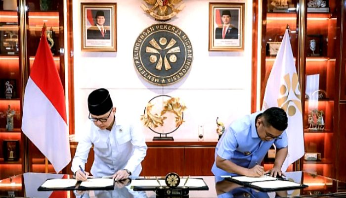 Gubernur Banten Andra Soni dan Menteri Mukhtarudin Perkuat Pelindungan Pekerja Migran Asal Banten