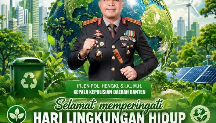 Peringati Hari Lingkungan Hidup Sedunia, Kapolda Banten Ajak Masyarakat Peduli Lingkungan