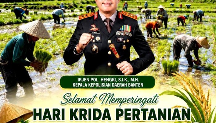 Di Hari Krida Pertanian 2026, Kapolda Banten Ajak Perkuat Ketahanan Pangan Nasional