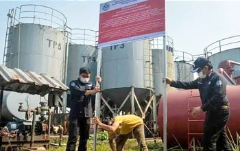 Hari Ini KLH Segel Pabrik Pengelola Oli Bekas di Panongan Tangerang Banten