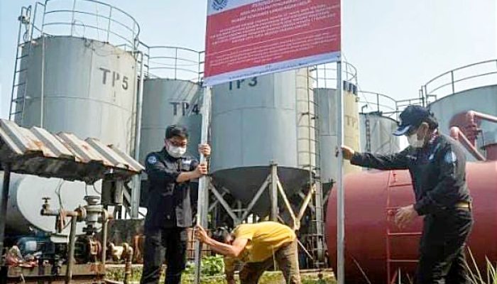 Hari Ini KLH Segel Pabrik Pengelola Oli Bekas di Panongan Tangerang Banten