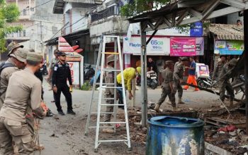 Pemkot Cilegon Tata Pasar Blok F, Pedagang di Atas Drainase Direlokasi ke Dalam Pasar