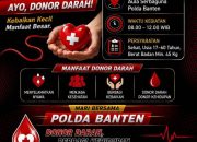 Sambut Hari Bhayangkara ke-80, Polda Banten Gelar Donor Darah dan Khitanan Gratis