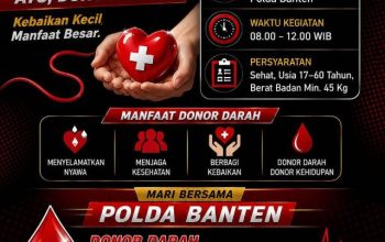 Sambut Hari Bhayangkara ke-80, Polda Banten Gelar Donor Darah dan Khitanan Gratis