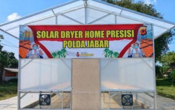 Perkuat Ketahanan Pangan, Polda Jabar Bangun Solar Dryer Home Presisi untuk Petani Cikalong